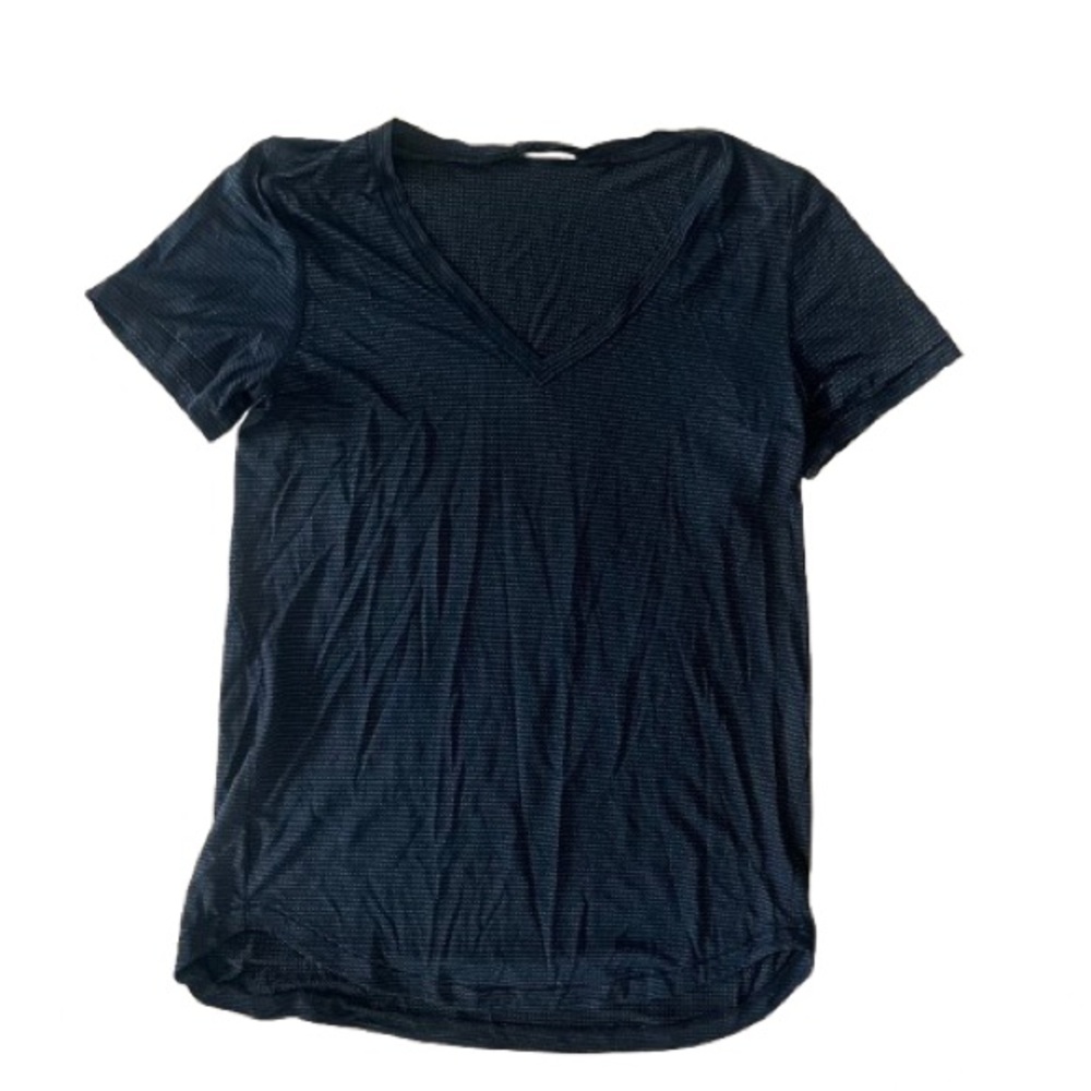 Lululemon What The Sport Tee Mesh Black 4. - Picture 8 of 10